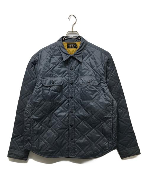 RRL（ダブルアールエル）RRL (ダブルアールエル) キルティングシャツジャケット ブルー サイズ:XLの古着・服飾アイテム