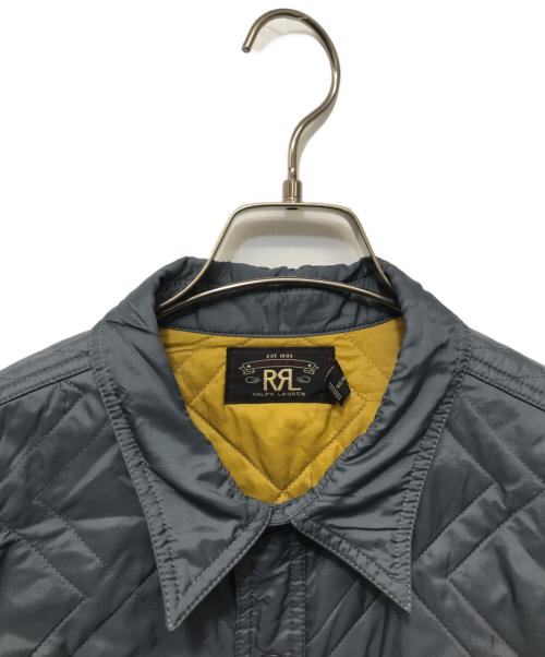 RRL（ダブルアールエル）RRL (ダブルアールエル) キルティングシャツジャケット ブルー サイズ:XLの古着・服飾アイテム