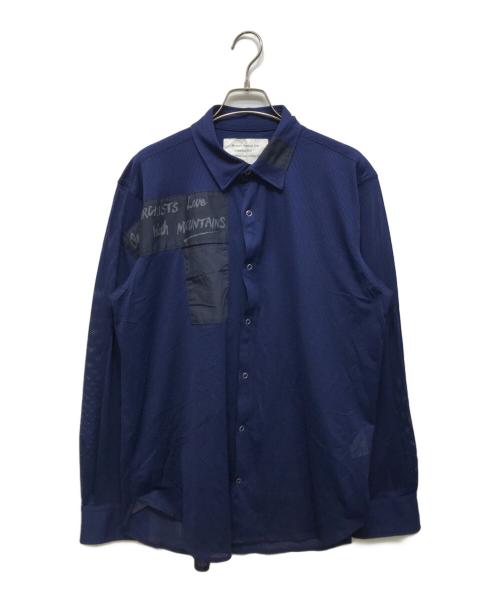 MOUNTAIN RESEARCH（マウンテンリサーチ）MOUNTAIN RESEARCH (マウンテンリサーチ) Anarchist Shirt ネイビー サイズ:XLの古着・服飾アイテム