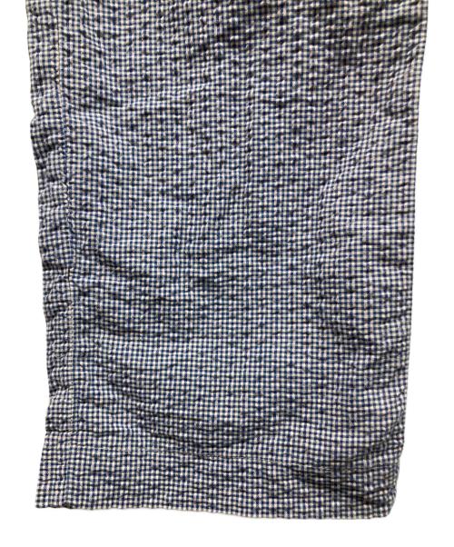 RRL（ダブルアールエル）RRL (ダブルアールエル) サイドベルトギンガムチェックシアサッカーパンツ ブルー×ホワイト サイズ:40の古着・服飾アイテム