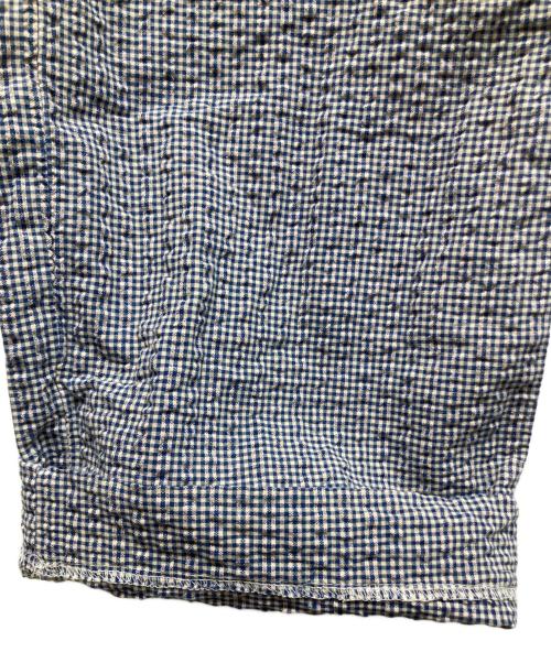 RRL（ダブルアールエル）RRL (ダブルアールエル) サイドベルトギンガムチェックシアサッカーパンツ ブルー×ホワイト サイズ:40の古着・服飾アイテム