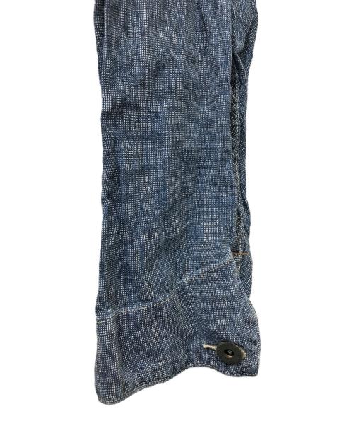 RRL（ダブルアールエル）RRL (ダブルアールエル) リネンシャンブレーカバーオール ブルー サイズ:XLの古着・服飾アイテム