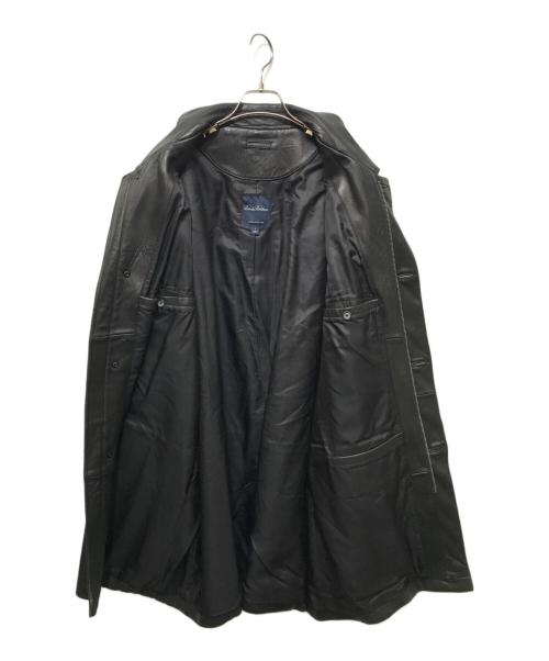 BROOKS BROTHERS（ブルックスブラザーズ）BROOKS BROTHERS (ブルックスブラザーズ) レザーステンカラーコート ブラック サイズ:Lの古着・服飾アイテム