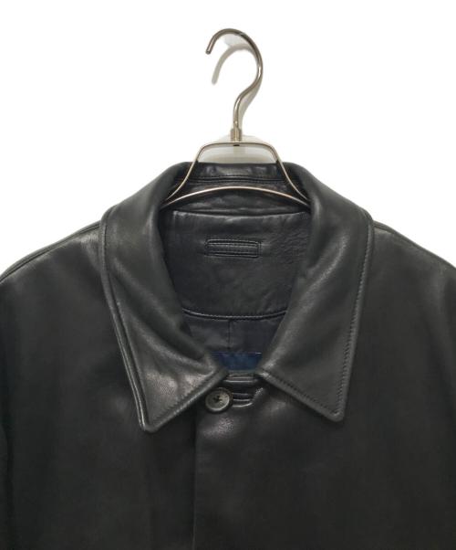 BROOKS BROTHERS（ブルックスブラザーズ）BROOKS BROTHERS (ブルックスブラザーズ) レザーステンカラーコート ブラック サイズ:Lの古着・服飾アイテム