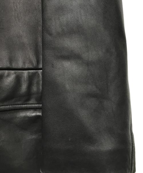 BROOKS BROTHERS（ブルックスブラザーズ）BROOKS BROTHERS (ブルックスブラザーズ) レザーステンカラーコート ブラック サイズ:Lの古着・服飾アイテム