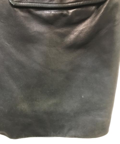 BROOKS BROTHERS（ブルックスブラザーズ）BROOKS BROTHERS (ブルックスブラザーズ) レザーステンカラーコート ブラック サイズ:Lの古着・服飾アイテム