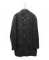 BROOKS BROTHERS（ブルックスブラザーズ）の古着「レザーステンカラーコート」｜ブラック