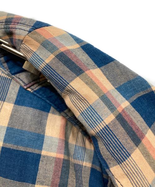 NIGEL CABOURN（ナイジェルケーボン）NIGEL CABOURN (ナイジェルケーボン) チェックマロリージャケット ベージュ×ネイビー サイズ:50の古着・服飾アイテム