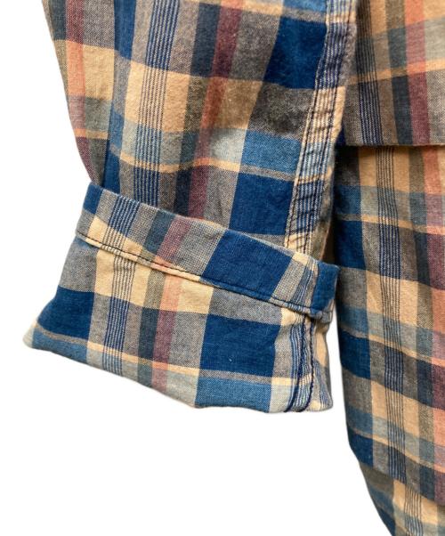 NIGEL CABOURN（ナイジェルケーボン）NIGEL CABOURN (ナイジェルケーボン) チェックマロリージャケット ベージュ×ネイビー サイズ:50の古着・服飾アイテム