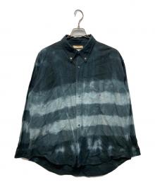 Graphpaper×FUTUR（グラフペーパー×フューチャー）の古着「Tie&Dyed Oxford L/S B.D Box Shirt」｜ネイビー