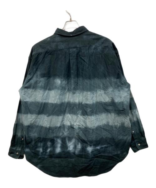 Graphpaper（グラフペーパー）Graphpaper (グラフペーパー) FUTUR (フューチャー) Tie&Dyed Oxford L/S B.D Box Shirt ネイビー サイズ:3の古着・服飾アイテム