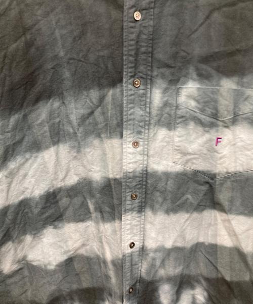 Graphpaper（グラフペーパー）Graphpaper (グラフペーパー) FUTUR (フューチャー) Tie&Dyed Oxford L/S B.D Box Shirt ネイビー サイズ:3の古着・服飾アイテム