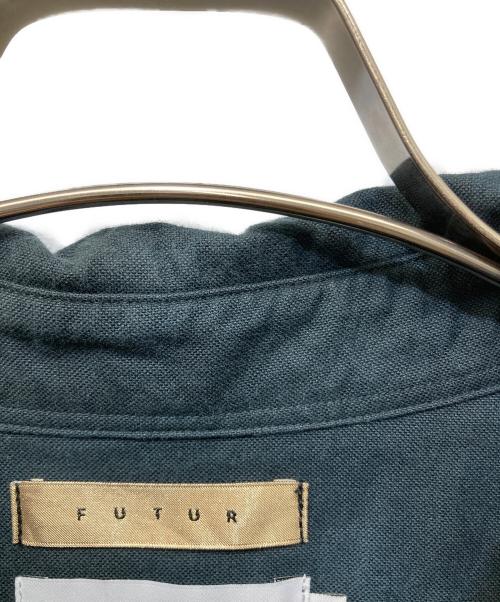 Graphpaper（グラフペーパー）Graphpaper (グラフペーパー) FUTUR (フューチャー) Tie&Dyed Oxford L/S B.D Box Shirt ネイビー サイズ:3の古着・服飾アイテム