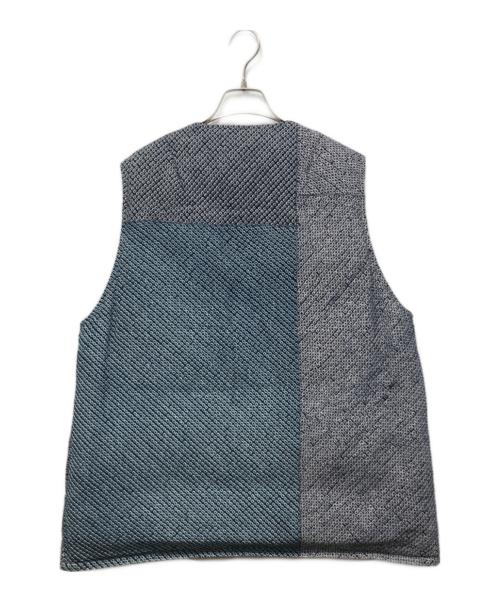 VISVIM（ビズビム）VISVIM (ビズビム) KORA DOWN VEST VT.SHIBORI ネイビー×ベージュ サイズ:4の古着・服飾アイテム