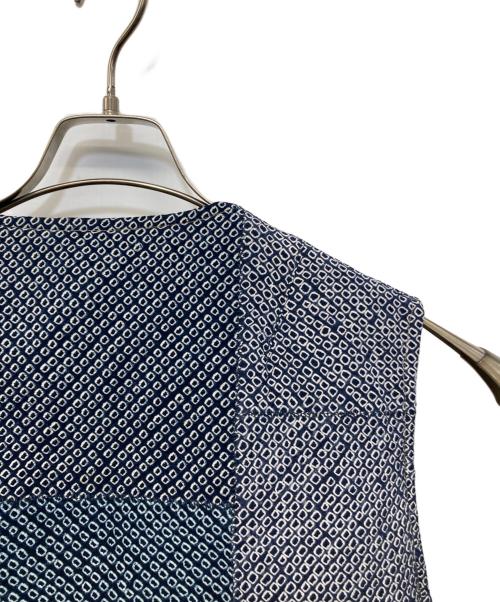 VISVIM（ビズビム）VISVIM (ビズビム) KORA DOWN VEST VT.SHIBORI ネイビー×ベージュ サイズ:4の古着・服飾アイテム