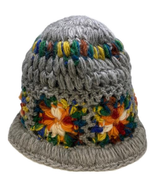 SUPREME（シュプリーム）Supreme (シュプリーム) crochet beanie グレーの古着・服飾アイテム