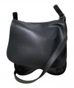 COACHコーチ）の古着「OLD レザーショルダーバッグ」｜ブラック