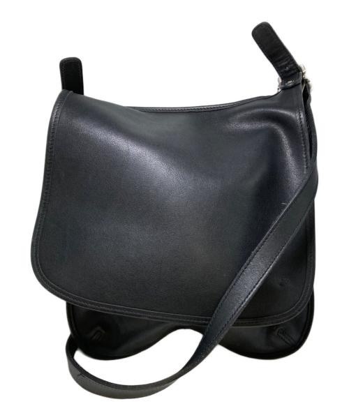 COACH（コーチ）COACH (コーチ) OLD レザーショルダーバッグ ブラックの古着・服飾アイテム