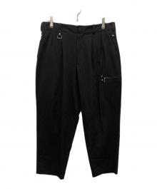 s'yte（サイト）の古着「ジップデザインテーパードパンツ」｜ブラック