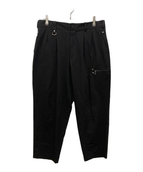 s'yte（サイト）s'yte (サイト) ジップデザインテーパードパンツ ブラック サイズ:3の古着・服飾アイテム