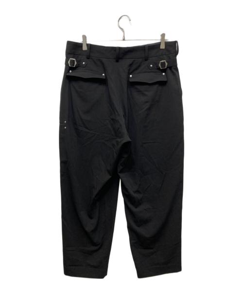 s'yte（サイト）s'yte (サイト) ジップデザインテーパードパンツ ブラック サイズ:3の古着・服飾アイテム