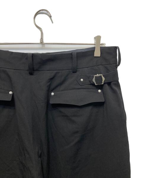 s'yte（サイト）s'yte (サイト) ジップデザインテーパードパンツ ブラック サイズ:3の古着・服飾アイテム