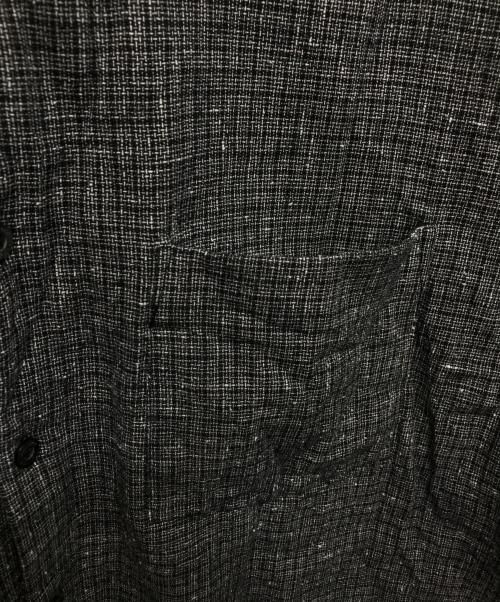 nestrobe confect（ネストローブ コンフェクト）nestrobe confect (ネストローブ コンフェクト) コットンリネン ネップピンチェックシャツ グレー サイズ:3の古着・服飾アイテム