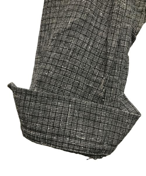 nestrobe confect（ネストローブ コンフェクト）nestrobe confect (ネストローブ コンフェクト) コットンリネン ネップピンチェックシャツ グレー サイズ:3の古着・服飾アイテム