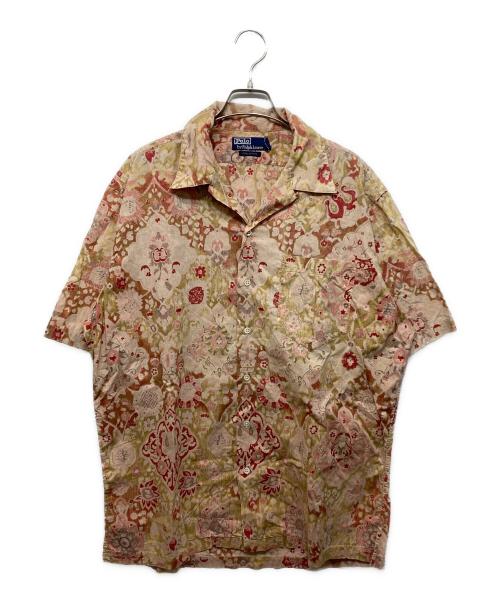 POLO RALPH LAUREN（ポロ・ラルフローレン）POLO RALPH LAUREN (ポロ・ラルフローレン) S/Sオープンカラーシャツ ピンク サイズ:Mの古着・服飾アイテム