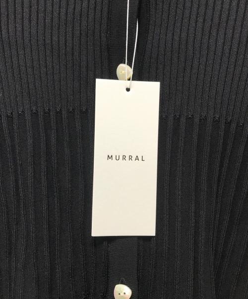 MURRAL（ミューラル）MURRAL (ミューラル) Emerge flower knit shirt cardigan ブラック サイズ:SIZE Freeの古着・服飾アイテム