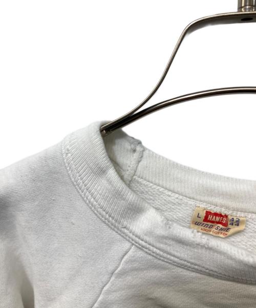 Hanes（ヘインズ）Hanes (ヘインズ) 50’S ヴィンテージスウェット ホワイト サイズ:Lの古着・服飾アイテム