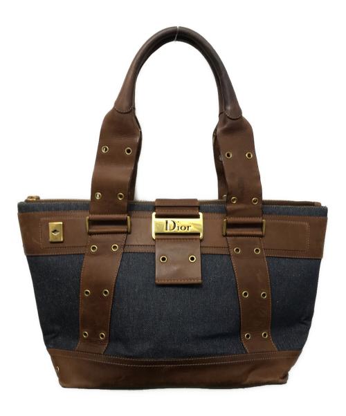 Christian Dior（クリスチャン ディオール）Christian Dior (クリスチャン ディオール) ストリートシック デニムトートバッグ インディゴの古着・服飾アイテム