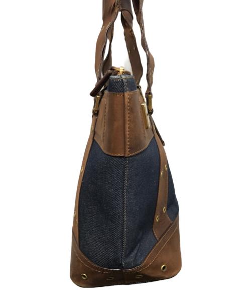 Christian Dior（クリスチャン ディオール）Christian Dior (クリスチャン ディオール) ストリートシック デニムトートバッグ インディゴの古着・服飾アイテム