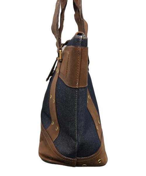 Christian Dior（クリスチャン ディオール）Christian Dior (クリスチャン ディオール) ストリートシック デニムトートバッグ インディゴの古着・服飾アイテム