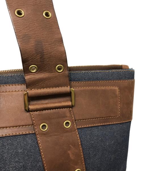 Christian Dior（クリスチャン ディオール）Christian Dior (クリスチャン ディオール) ストリートシック デニムトートバッグ インディゴの古着・服飾アイテム