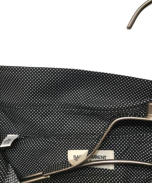 Saint Laurent Paris（サンローランパリ）Saint Laurent Paris (サンローランパリ) ドットシャツ ブラック サイズ:39の古着・服飾アイテム