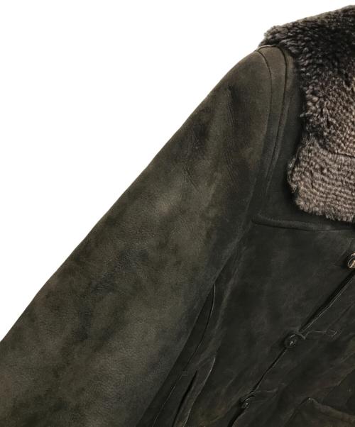 GIORGIO ARMANI（ジョルジョアルマーニ）GIORGIO ARMANI (ジョルジョアルマーニ) ムートンコート ブラック サイズ:SIZE 52の古着・服飾アイテム