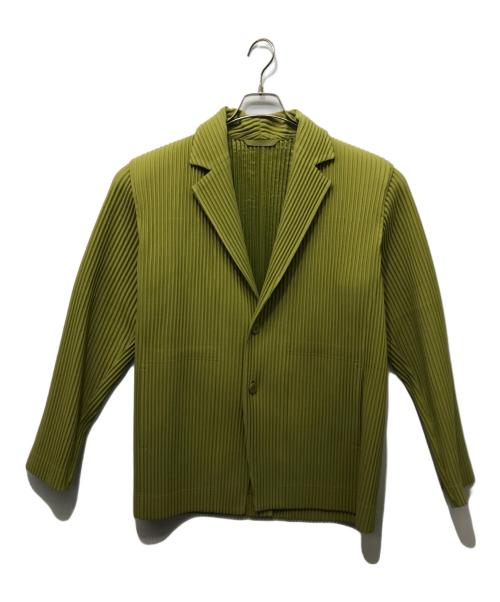 HOMME PLISSE ISSEY MIYAKE（オム プリッセ イッセイ ミヤケ）HOMME PLISSE ISSEY MIYAKE (オム プリッセ イッセイ ミヤケ) TAILORED PLEATS 2 イエロー サイズ:SIZE 3の古着・服飾アイテム