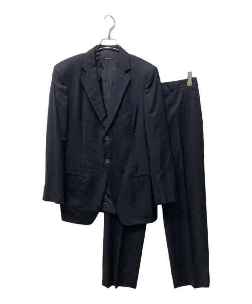 GIORGIO ARMANI（ジョルジョアルマーニ）GIORGIO ARMANI (ジョルジョアルマーニ) 2Bストライプセットアップスーツ ネイビー サイズ:46の古着・服飾アイテム