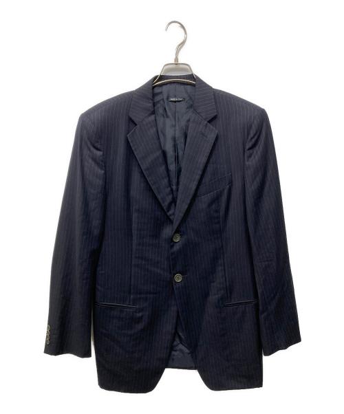 GIORGIO ARMANI（ジョルジョアルマーニ）GIORGIO ARMANI (ジョルジョアルマーニ) 2Bストライプセットアップスーツ ネイビー サイズ:46の古着・服飾アイテム