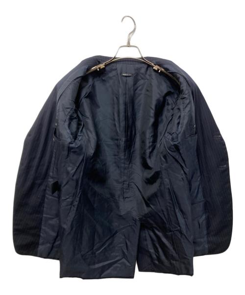GIORGIO ARMANI（ジョルジョアルマーニ）GIORGIO ARMANI (ジョルジョアルマーニ) 2Bストライプセットアップスーツ ネイビー サイズ:46の古着・服飾アイテム