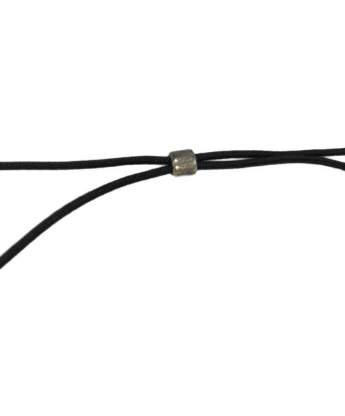 TIFFANY & Co.（ティファニー アンド コー）Tiffany & Co. (ティファニー アンド コー) ハードウェア パール シルクコードネックレス シルバー×ブラックの古着・服飾アイテム