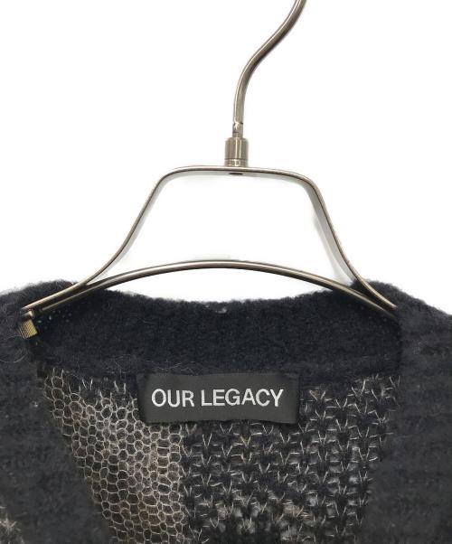 OUR LEGACY（アワーレガシー）OUR LEGACY (アワーレガシー) SONAR ROUNDNECK チェックニット ブラック×ベージュ サイズ:４４の古着・服飾アイテム
