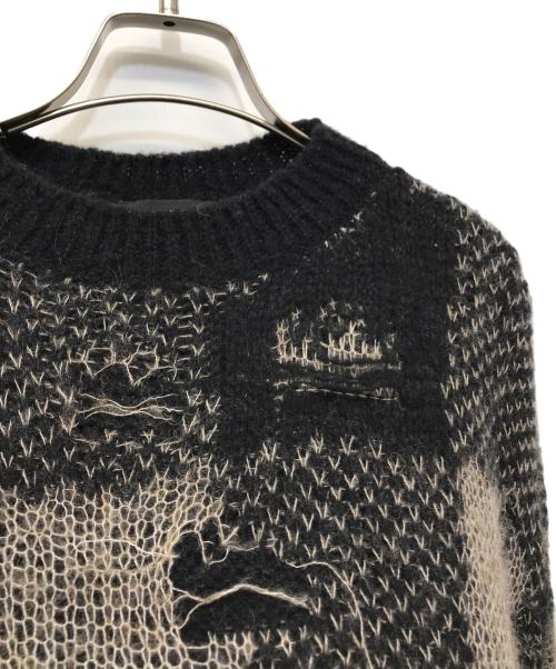 OUR LEGACY（アワーレガシー）OUR LEGACY (アワーレガシー) SONAR ROUNDNECK チェックニット ブラック×ベージュ サイズ:４４の古着・服飾アイテム