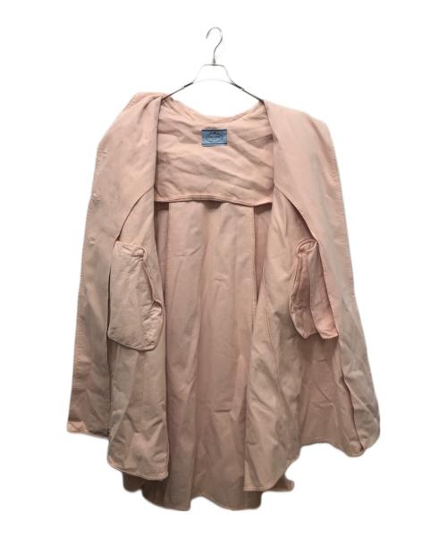 PRADA（プラダ）PRADA (プラダ) トライアングルロゴデニムコート ピンク サイズ:SIZE 38の古着・服飾アイテム