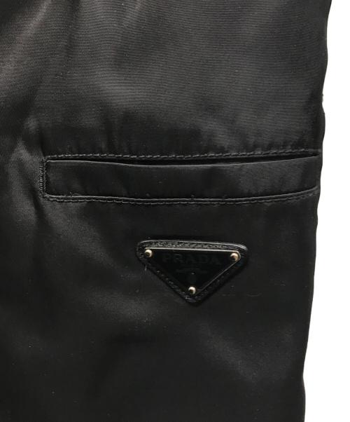 PRADA（プラダ）PRADA (プラダ) トライアングルロゴキャミワンピース ブラック サイズ:SIZE 38の古着・服飾アイテム