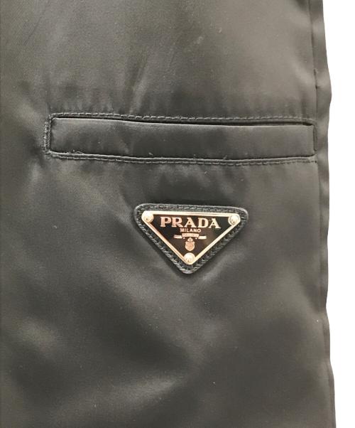 PRADA（プラダ）PRADA (プラダ) トライアングルロゴキャミワンピース　ナイロン三角プレートワンピース ブラック サイズ:SIZE 38の古着・服飾アイテム