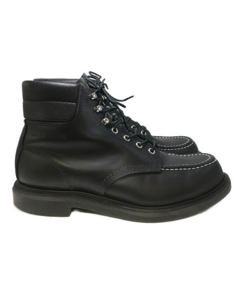 RED WING（レッドウィング）RED WING (レッドウィング) スーパーソール 6インチモックトゥブーツ ブラック サイズ:28cmの古着・服飾アイテム