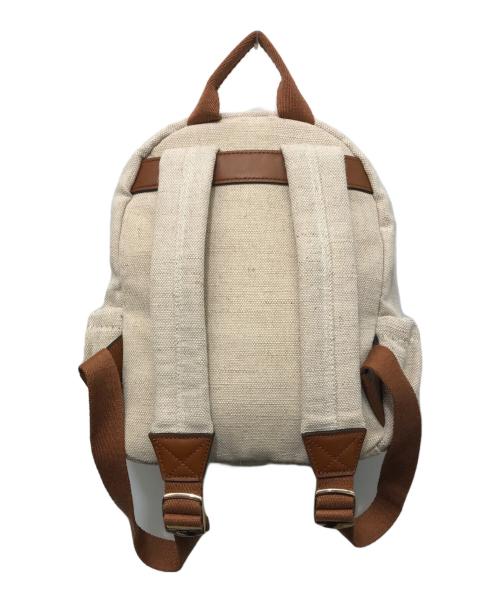 Chloe（クロエ）Chloe (クロエ) キャンバス切替リュックサック ホワイトの古着・服飾アイテム