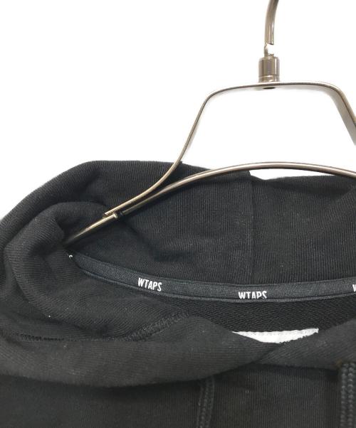 WTAPS（ダブルタップス）WTAPS (ダブルタップス) ロゴ刺繍プルオーバーパーカー ブラック サイズ:1の古着・服飾アイテム
